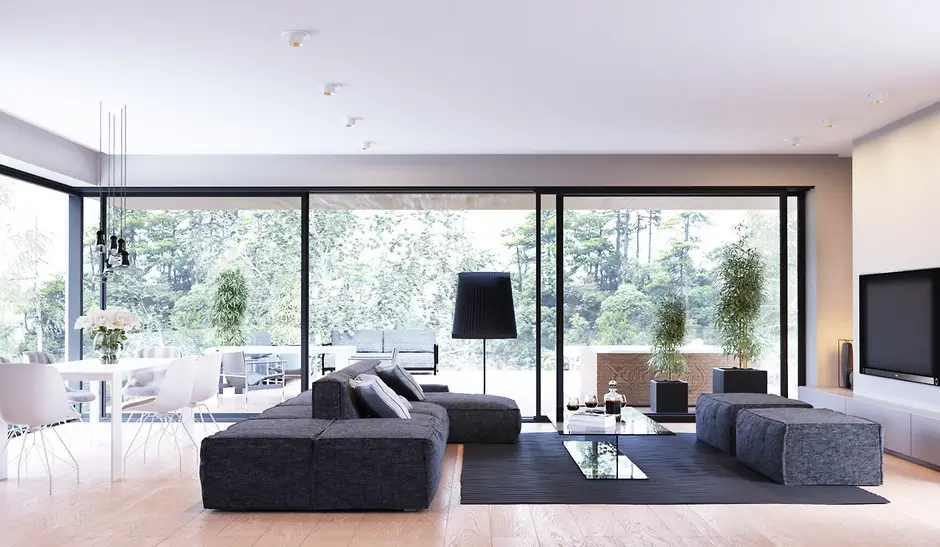 Panoramic Living Room